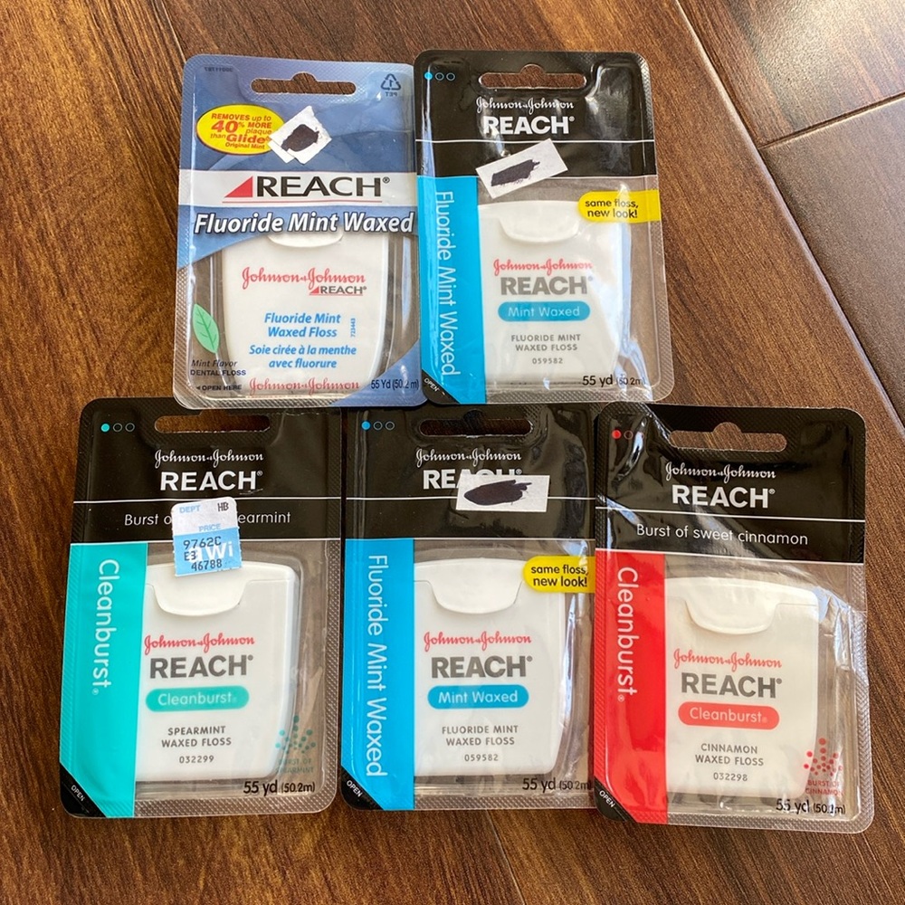 2008, 2009, 2012 Johnson & Johnson Reach Waxed Floss Variety NIP